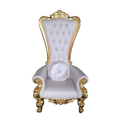 China Contemporary Royal Back High Back Cheap King And Queen King Throne Chair Luxury Wedding Chair High for sale