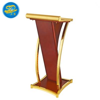 China Modern Design Stainless Steel Podium For Church Banquet Meeting Conference Room Function for sale