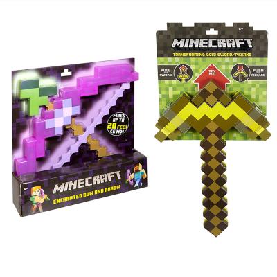 China Deformation Minecraft Toy Children Toy Sword and Pickaxe Archery Minecraft Game Play for sale