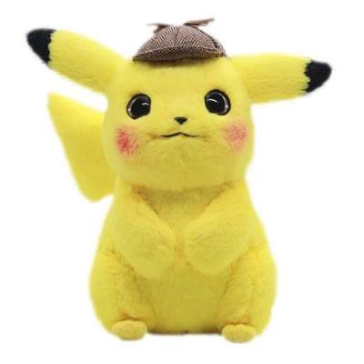 China 1 1 Animal & Plush Wholesale Toy Animal Pokemon Pikachu Stuffed Toy Doll Stuffed Detective for sale