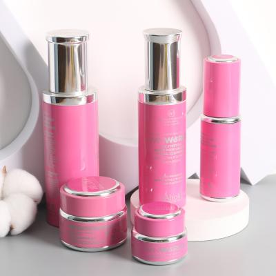 China Cute Recyclable Luxury Cosmetic Custom Cream Packaging Skin Care Lotion 5ml 200ml Rose Gold Yellow Serum Lady Jar On Hot Sale for sale