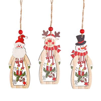 China Wooden Christamas Decoration Christmas Room Decoration Merry Christmas Tree Hanging Decoration Supplies Festival Party New Year Home Decoration for sale