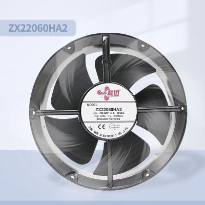 China Factory 22060 220V Axial Fan AC Fan Computer Cabinet Fan 220V Round 22cm Axial Flow Double Ball Exhaust Fan for sale