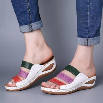 China Fashion trend women's summer outdoor sandals wedge sandals flat sandals design suka the new for sale