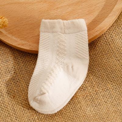 China New Stock Knee High Work Buckle Stock Summer Infant Princess Style Infant Royal Socks Baby Thin Open Soft Breathable Spanish Bow for sale