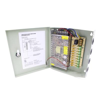 China LED 20A 30A 10A Amp Switching SMPS Unit Price Self Distributed DC 12V White Metal 20amps Camera CCTV Power Supply Open Box for sale