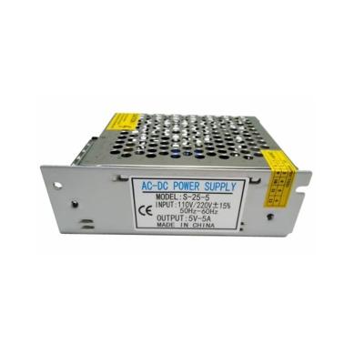 China OEMHigh Quality Aluminum LED Shell 25W Switch Mode AC/DC 5V 5A Power Supply for sale