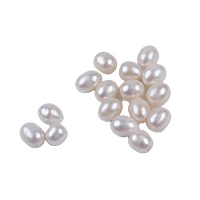 China Jewelry Making Wholesale Natural Freshwater White Rice Shape 9.3-10.3mm Loose Beads for sale