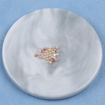 China Jewelry Making 1.6-1.7mm Tiny Size Button Shape White Freshwater Loose Pearls for sale