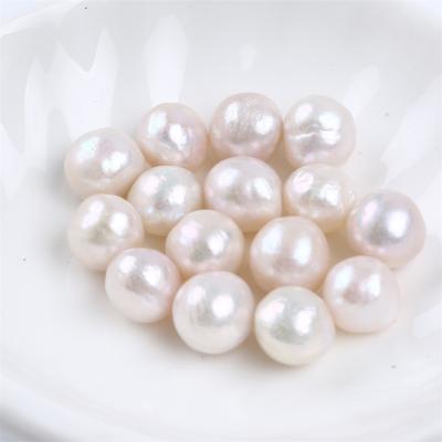 China Jewelry Making 12-13mm Natural Edison Round Freshwater Pearl Loose Beads For Jewelry Making for sale