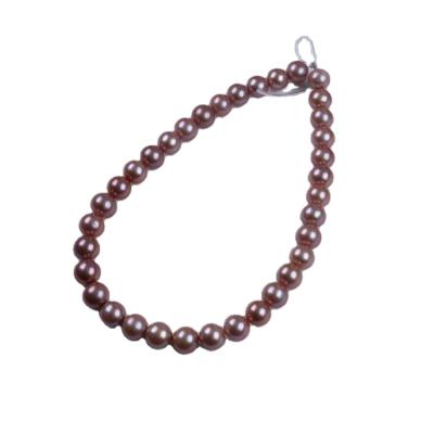 China Jewelry Making Wholesale 11-13mm Purple Round Edison Beads Strand Loose Fresh Water Pearl for sale