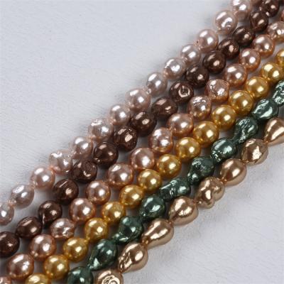 China Jewelry Making 12-13mm Colorful Wholesale Loose Drop Edison Freshwater Pearl Beads Strands for sale