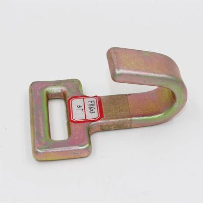 China Alloy Steel 2 Inch 5000kgs 11000Lbs Forged Flat Metal Hook For Webbing for sale