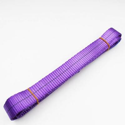 China 1 Ton 30mm Width Polyester One Way Sling Endless Webbing One Endless Sling for sale