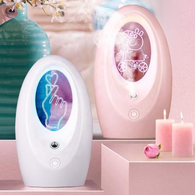 China Hotel Q2 USB 3D Humidifier Design 320ML Home Decoration Lovely Air Atomizer LED Water Supply Creative Instrument for sale