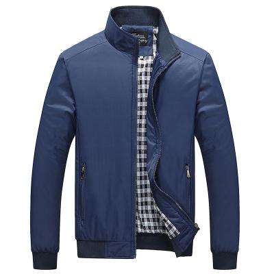 China MJQ41 Spring And Autumn Windproof Business Custom Jackets Viable Logo Stand Collar Jacket Plus Class Men's Jackets for sale