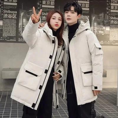 China MJY57 Men's Down Anorak Men's S Stripper Coats Jacket Long Coat Men Hooded Unisex Winter Viable Coat for sale