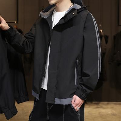 China New spring CMJ175 2022 reversible handsome top thin men's jacket men's hooded cargo jacket for sale