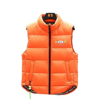 China MMY02 Multiple Colors Breathable Plus Size Warm White Duck Down Puffer Vest Mens Striper Vests Windproof Mens Down Vest Jackets for sale