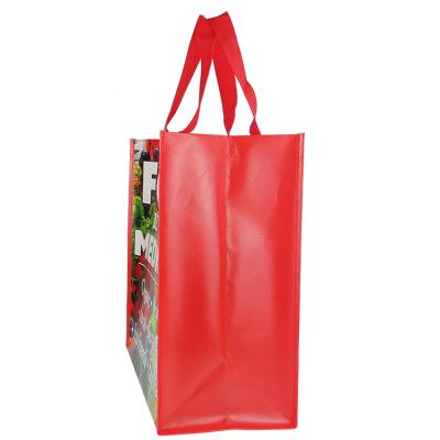 China Non Woven Moisture Proof With Logo Eco Reusable Grocery Tote Bags for sale