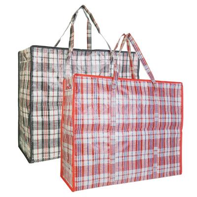 China High Quality Custom Eco Friendly Moisture Proof Zippered Checked Full Print Tote Bag for sale