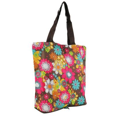 China Custom Big Grocery Eco Tote Customer Ripstop Polyester Retractable Shopping Bag for sale