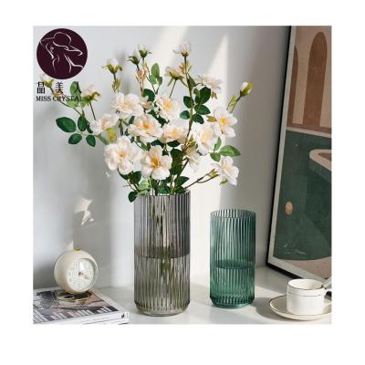 China MissC Modern Traditional Vase Office Decor Glass Water Planting Flower Arrangements Flower Vases Living Room Decor Transparent Vase Decoration for sale