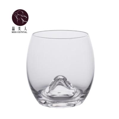 China Creative manual mountain bottom egg cup design of the mountain bottom for the bar and wedding whiskey glass cup for the party for sale