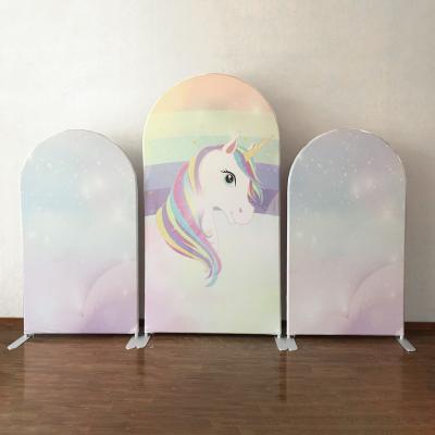 China Custom Popular Wedding Party Arched Wall Backdrop Wedding Party Event Decoration Easy Installation for sale