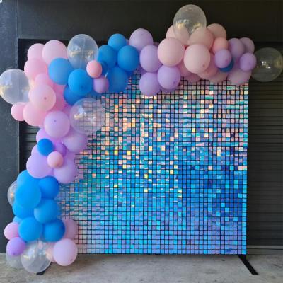 China Wedding @ Party Decoration Factory Direct Sale Wind Motion Party Wedding Shimmer Sequin Wall Panel Backdrop @Birthday for sale