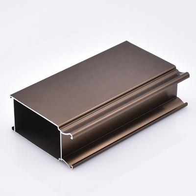 China door & Window/Building & Construction Factory Production Standard Anodized Bronze Aluminum Sliding Door Profile for sale