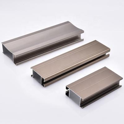 China door & Window/Building & Construction Champagne Electrophoretic Interior Single Ply Door Slide Aluminum Profiles for sale