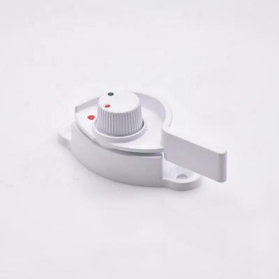 China Modern Personality Design Dedicated Stainless Steel Solid Hook White Crescent Window Lock for sale