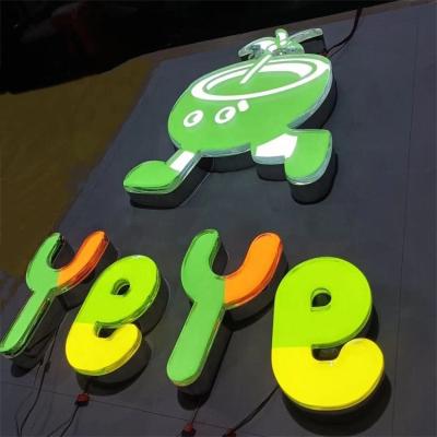 China Lighted Signs Best Selling Wall Name 3d Channel Letters Freeze Acrylic Sign Led Logo Sign Illuminated Signs for sale