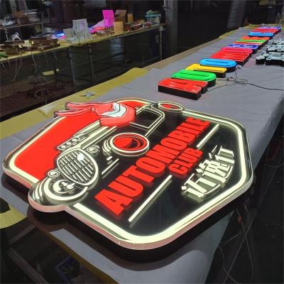 China Illuminated Signs Customized 3D Led Channel Letters Ioutdoor Store Signage Jelly Illuminated Logo Sign for sale