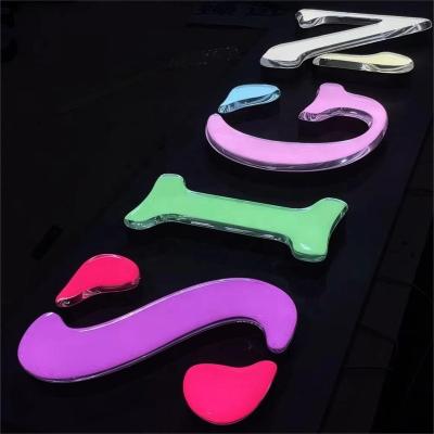 China Illuminated Signs Customized 3D Led Channel Letters Ioutdoor Store Signage Jelly Acrylic Illuminated Logo Sign for sale