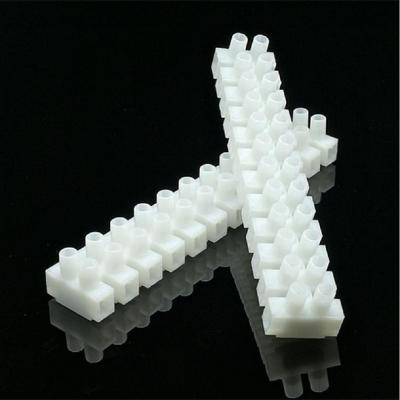 China PA66 PA9X PA7 Double Rows 12 Position Shrapnel Terminal Pogo Pin Terminal Block for sale