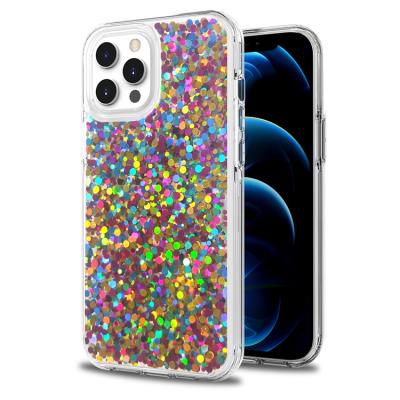 China Hot Selling Luxury High Quality Super Luxury Glitter Epoxy TPU+PC Factory Phone Cases Custom Design For iPhone 13 12 Pro 11 Max Back Cover for sale