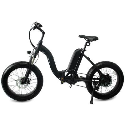 China Good Prices Aluminum Alloy Long Range 48V 500W 20Inch Folding Snow Lithium Battery Electric Bike Hidden Electric Bicycle With Digital Display for sale