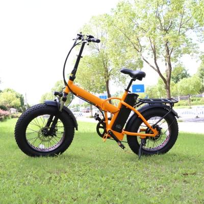 China Full Suspension Aluminum Alloy 20inch 48v 500w 750w 1000w Ebike Fat Tire Electric Hybrid Bike Electric Bicycle Folding for sale