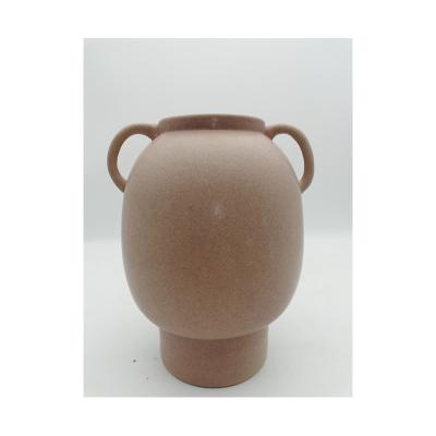 China Modern vases with small handles on the left and on the right, ceramic vases, porcelain for sale