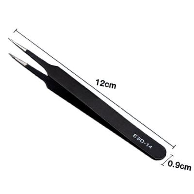 China ESD Stainless Steel Tweezers ESD Surgical Tweezers 14 Unrated for sale