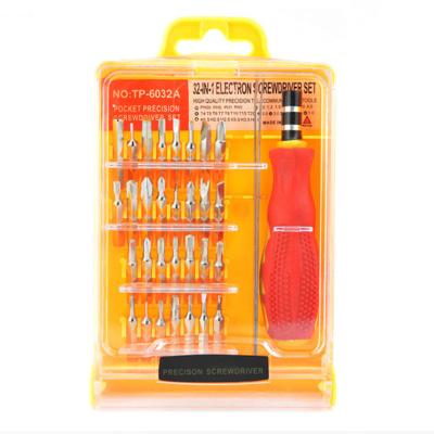 China Plastic 32 in 1 Professional Screwdriver Bits Kit Screwdriver Electronics Repair Tool Kit Set for sale