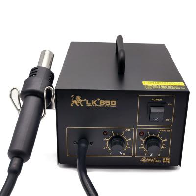 China LK850 machinery repair shops rework station temperature control SMD hot air rework precise soldering station for sale