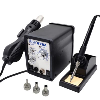 China Machine repair shops LK 878A two in one station soldering soldering irons rework station for sale