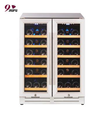 China Hotel Factory Hot Selling Wine Door Refrigerator Cool Wine Cooler Stainless Steel Wine Cooler Side by Side for sale