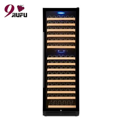 China Hotel Refrigeration Equipment 176 Bottle Capacity Double Zone Compressor Electric Wine Fridge for sale