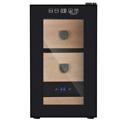 China Car Semiconductor Cigar Humidor Refrigerator With Led Display Cigar Light Cooler for sale