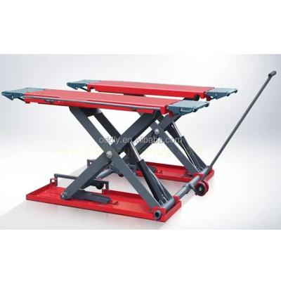 China 220v Car Mid Wheel Garage Mobile Wheel Scissor Lift 3500KG Hydraulic Scissor Lift for sale