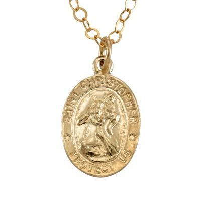 China CLASSIC 18k Gold Plated 925 Sterling Silver Christopher India Hot Selling Necklace for sale